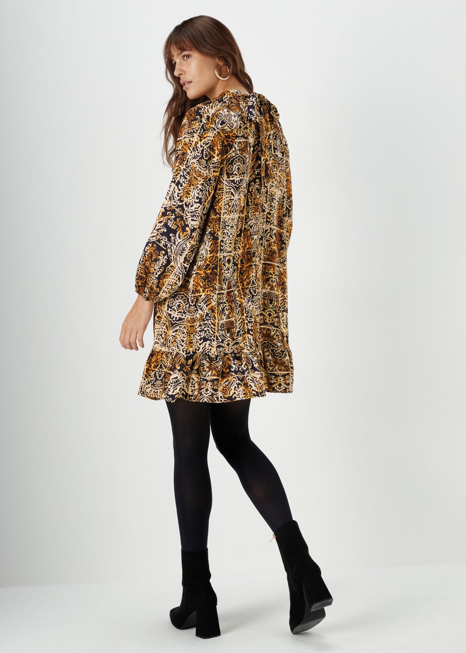Et Vous Multicoloured Paisley Print Mini Dress