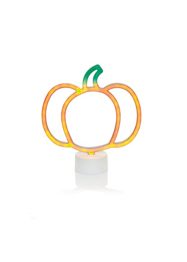 Premier Decorations Battery Operated Neon Pumpkin Light (27cm)