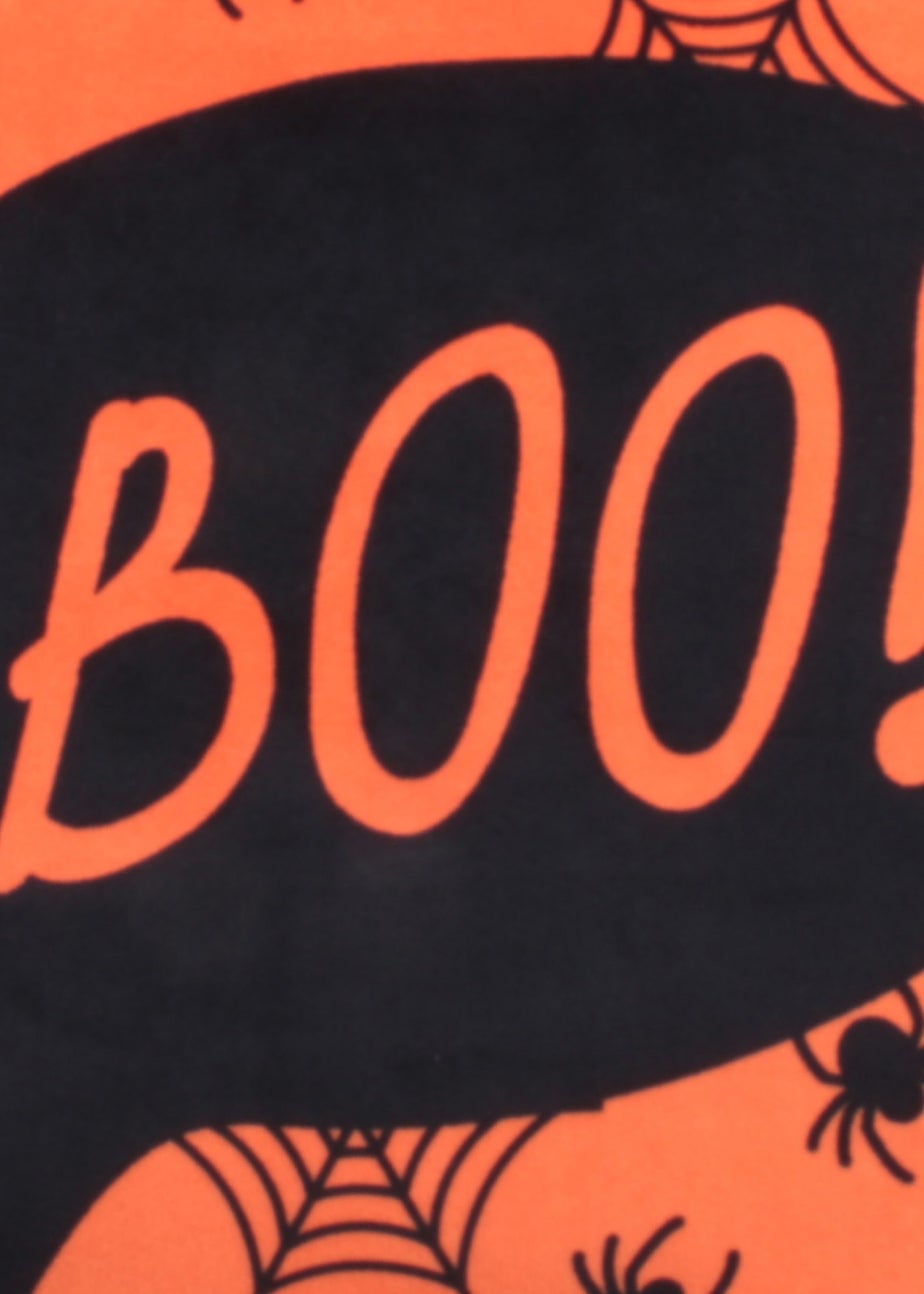 Bedlam Orange Halloween Boo Filled Cushion