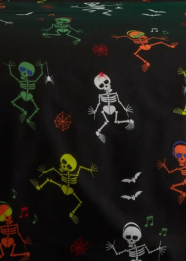 Bedlam Halloween Dancing Skeletons Duvet Cover Set
