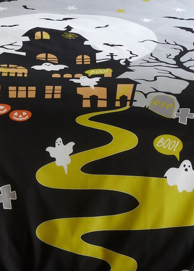 Bedlam Halloween Haunted House Duvet Cover Set
