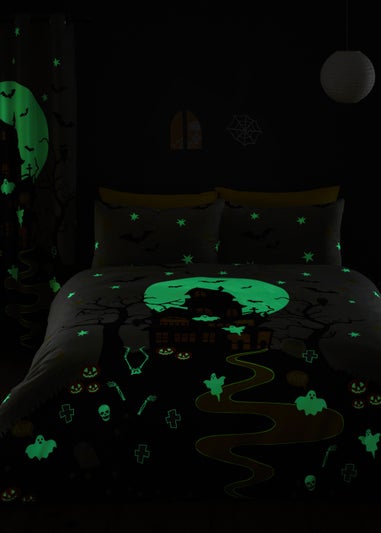 Bedlam Halloween Haunted House Duvet Cover Set