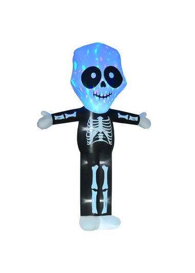 HOMCOM LED Inflatable Skeleton Ghost Decoration (195cm x 70cm x 300cm)