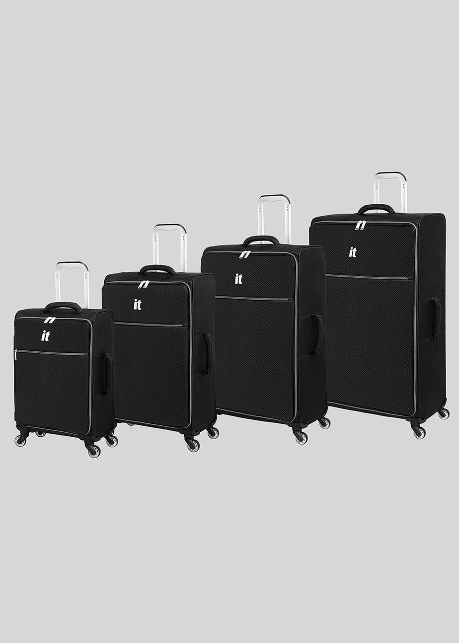 IT Luggage Black Navigator Soft Suitcase