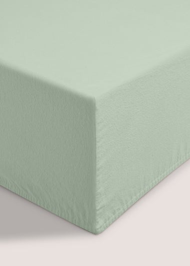 Green Polycotton Fitted Bed Sheet (144 Thread Count)
