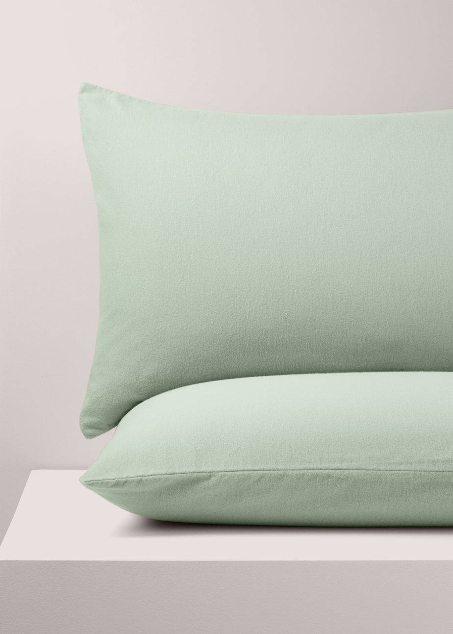 2 Pack Green Housewife Pillowcases
