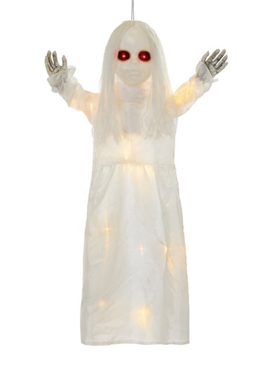 Premier Decorations Battery Operated Lit Hanging Ghost Girl (90cm)
