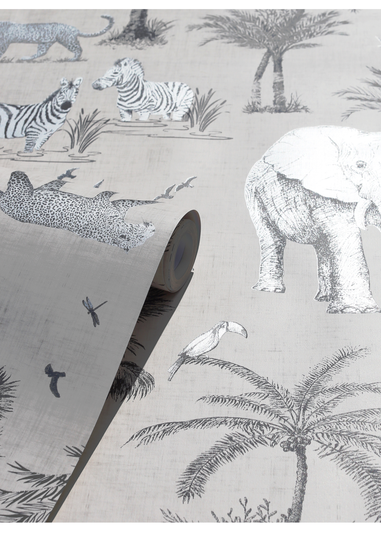 Arthouse Safari Lagoon Wallpaper