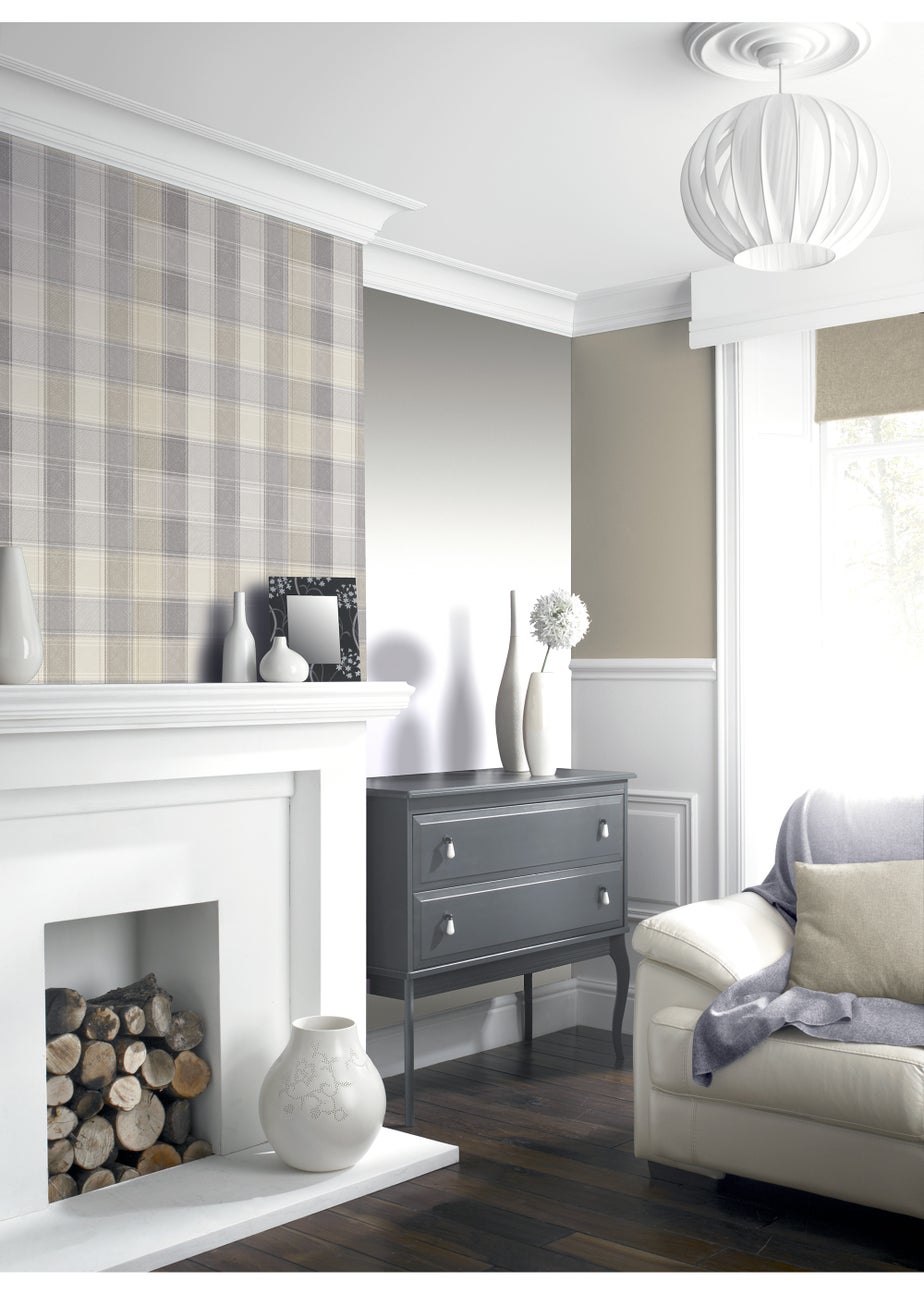 Arthouse Country Check Wallpaper