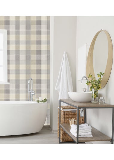 Arthouse Country Check Wallpaper