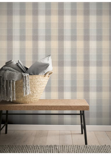 Arthouse Country Check Wallpaper