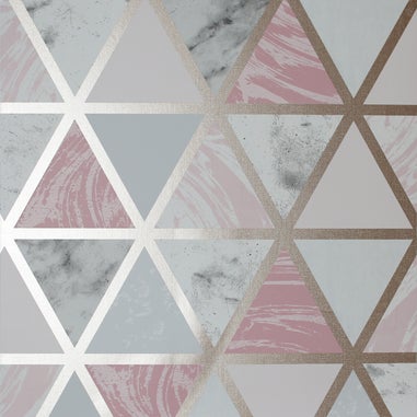 Arthouse Marble Geo Wallpaper