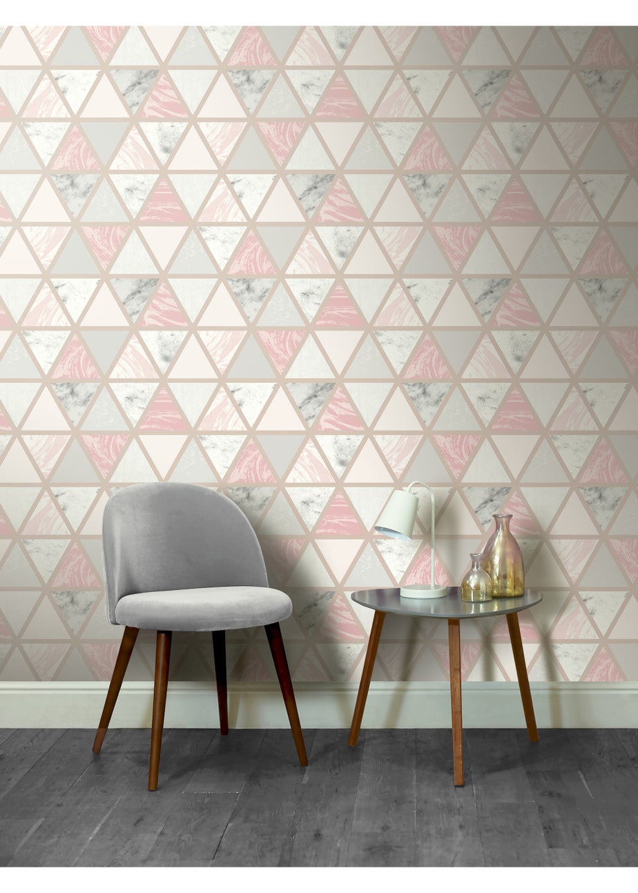 Arthouse Marble Geo Wallpaper