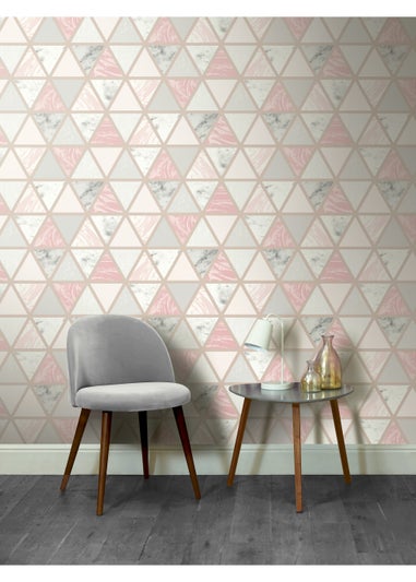Arthouse Marble Geo Wallpaper
