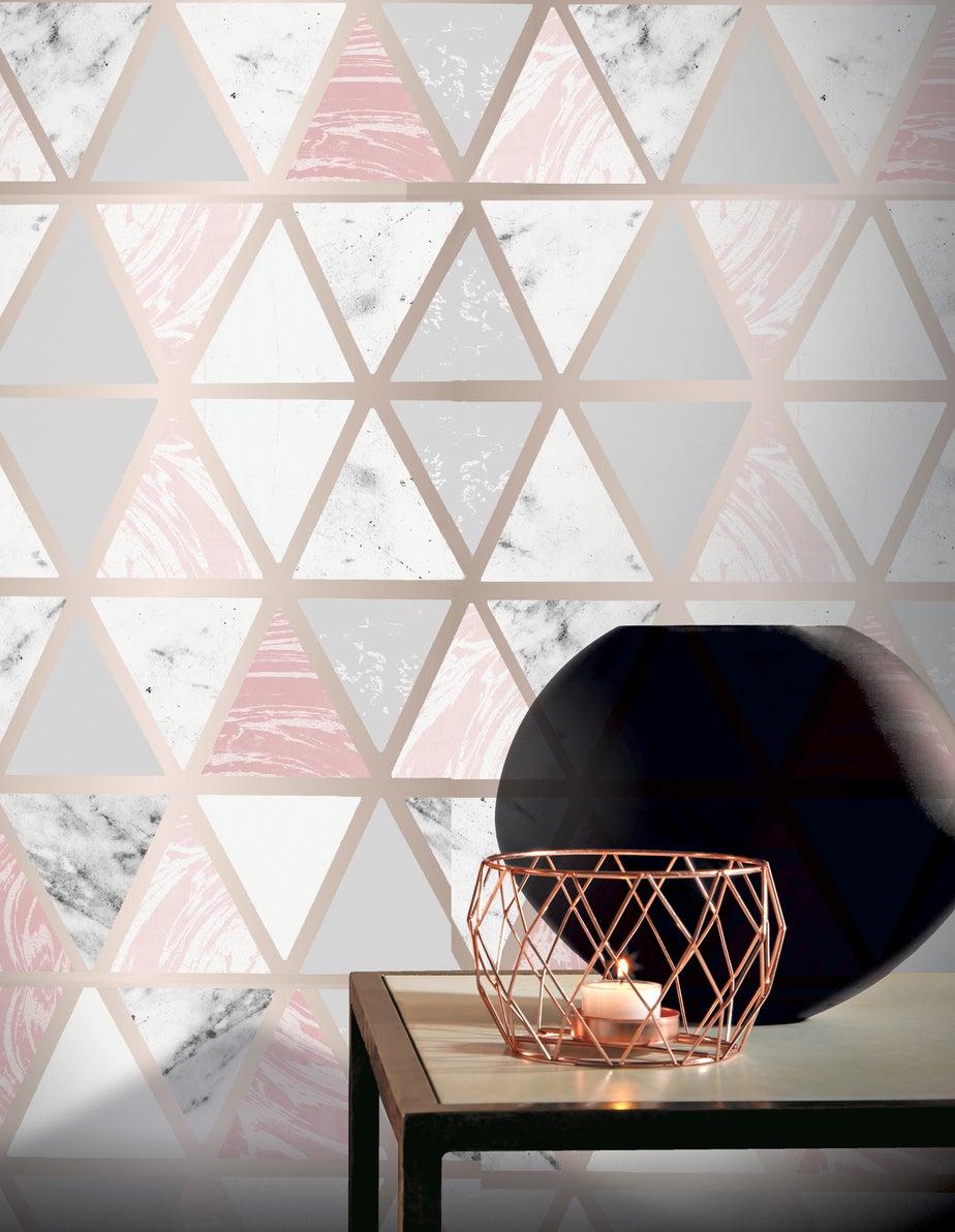 Arthouse Marble Geo Wallpaper