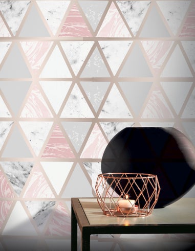 Arthouse Marble Geo Wallpaper
