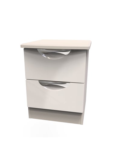 Swift Bordeaux 2 Drawer Bedside Table (50.5cm x 41.5cm x 39.5cm)