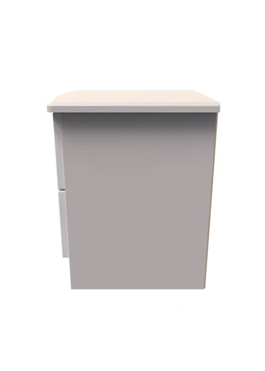 Swift Bordeaux 2 Drawer Bedside Table (50.5cm x 41.5cm x 39.5cm)