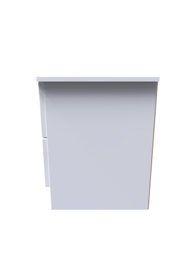 Swift Bordeaux 2 Drawer Bedside Table (50.5cm x 41.5cm x 39.5cm)