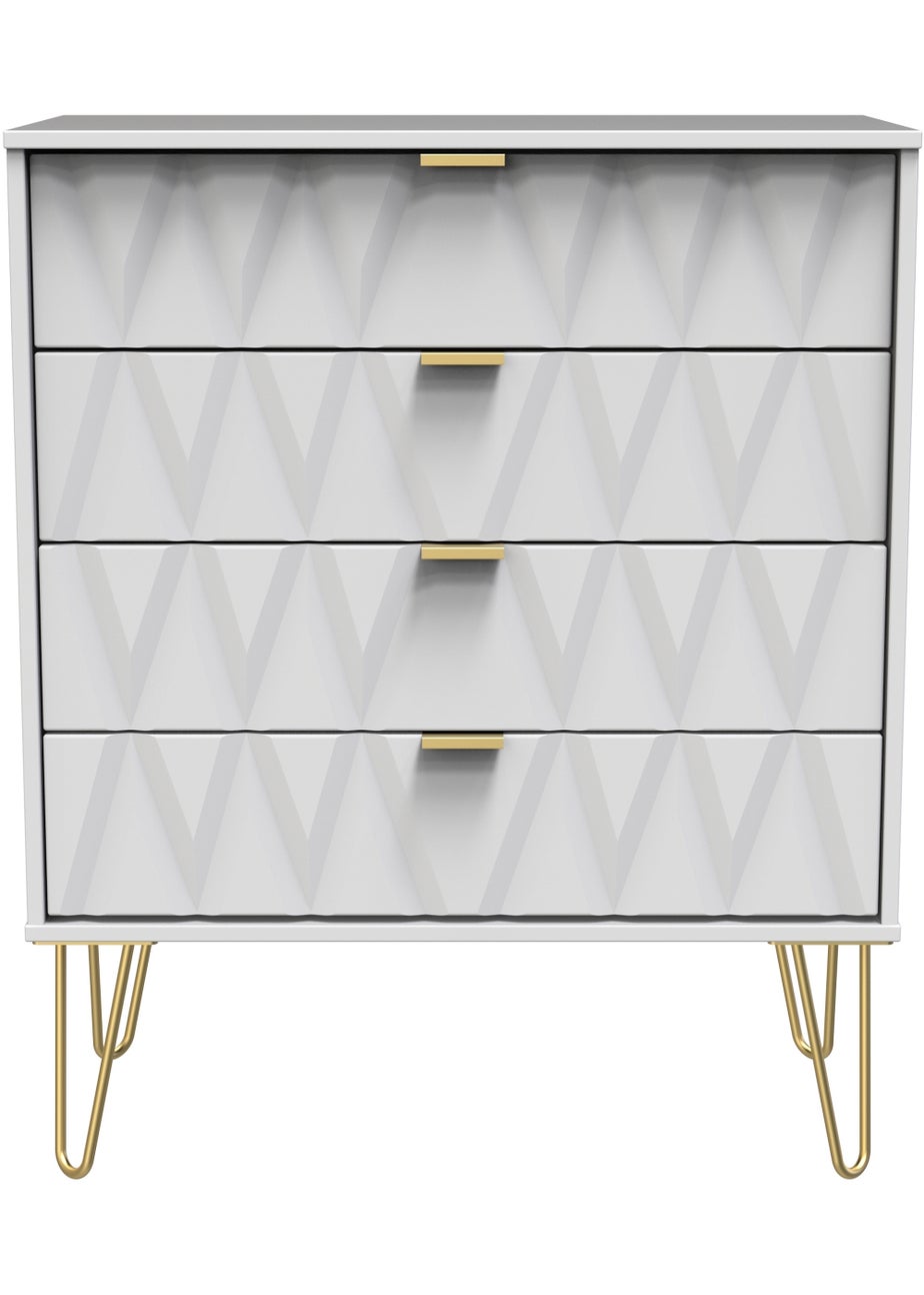 Ready Assembled Prism 4 Drawer Chest