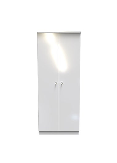 Swift Brilliance 2 Door Wardrobe (182.5cm x 53cm x 74cm)