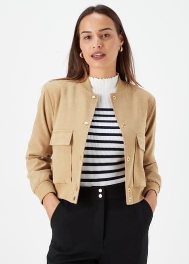 Et Vous Tan Bomber Jacket