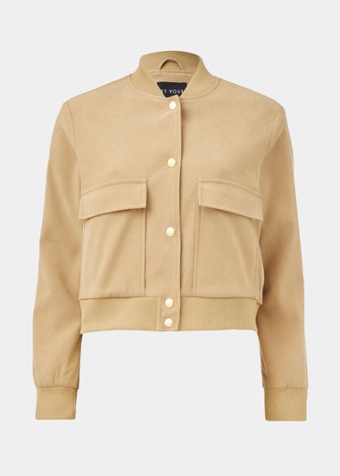 Et Vous Tan Bomber Jacket