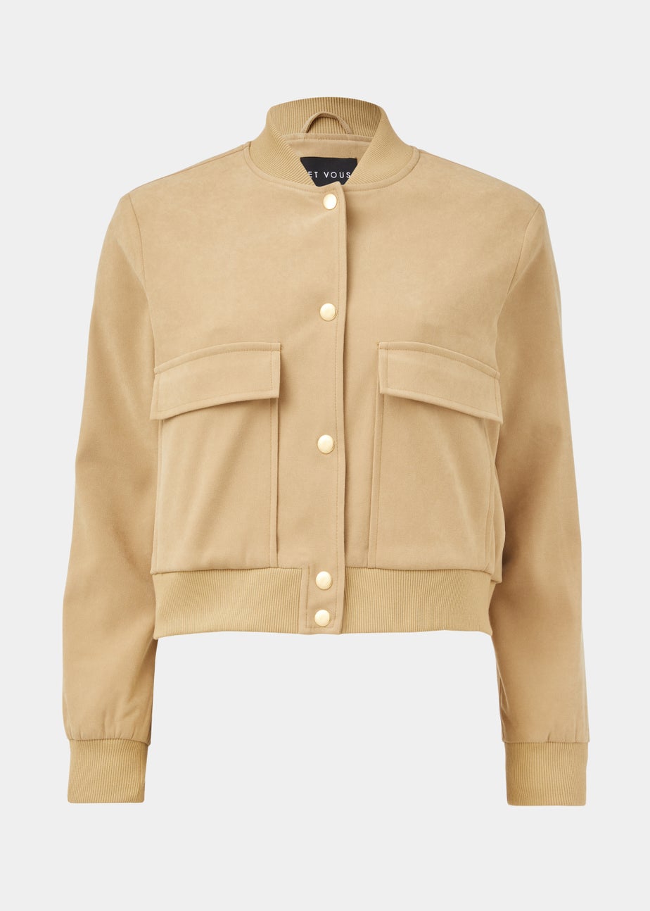 Et Vous Tan Bomber Jacket