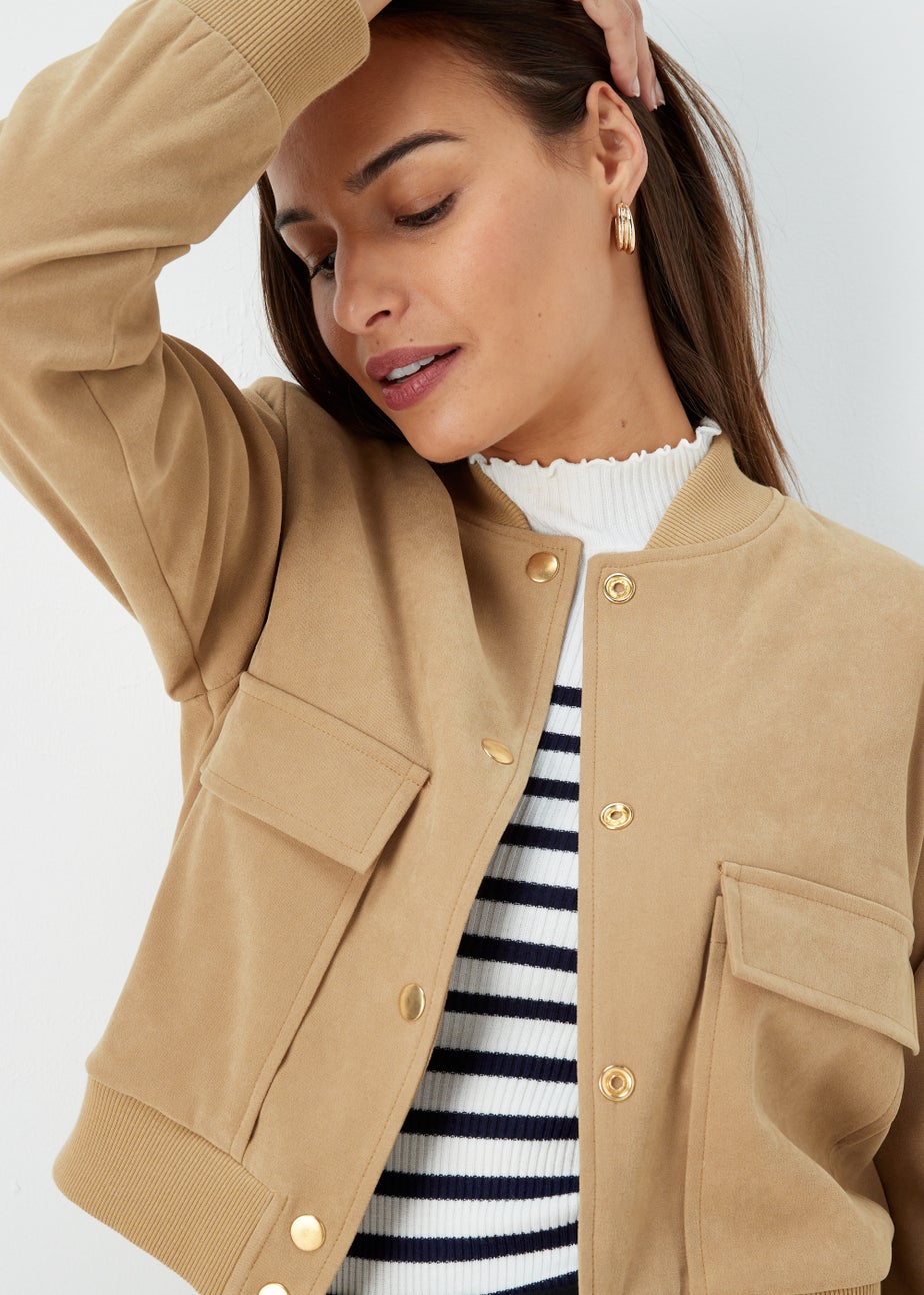 Et Vous Tan Bomber Jacket