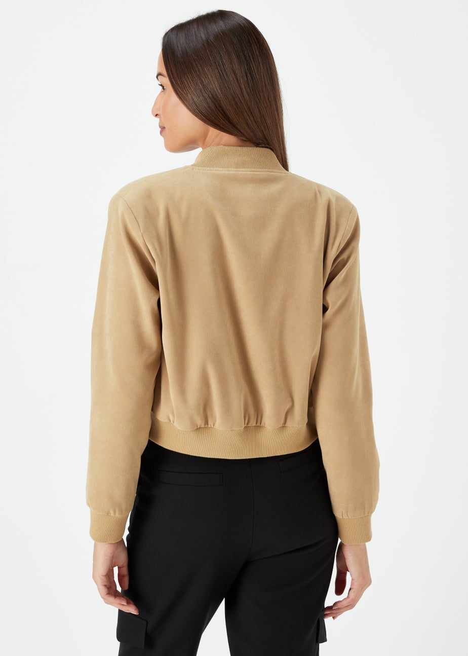 Et Vous Tan Bomber Jacket