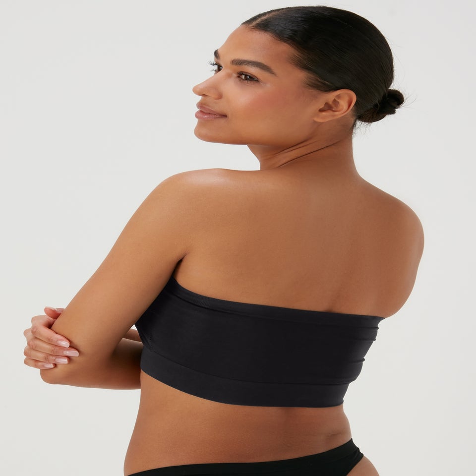 Black Seamless Bandeau