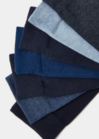 7 Pack Blue Socks