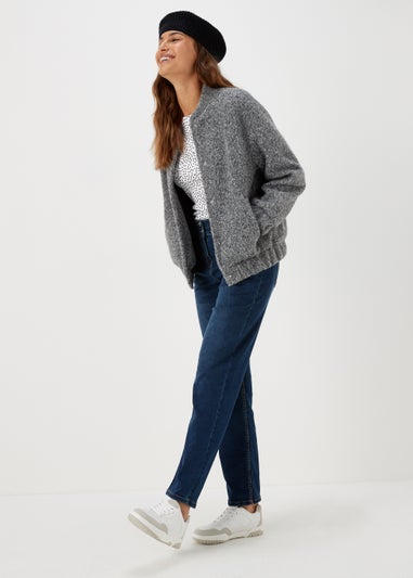 White Spot Print Long Sleeve T-Shirt