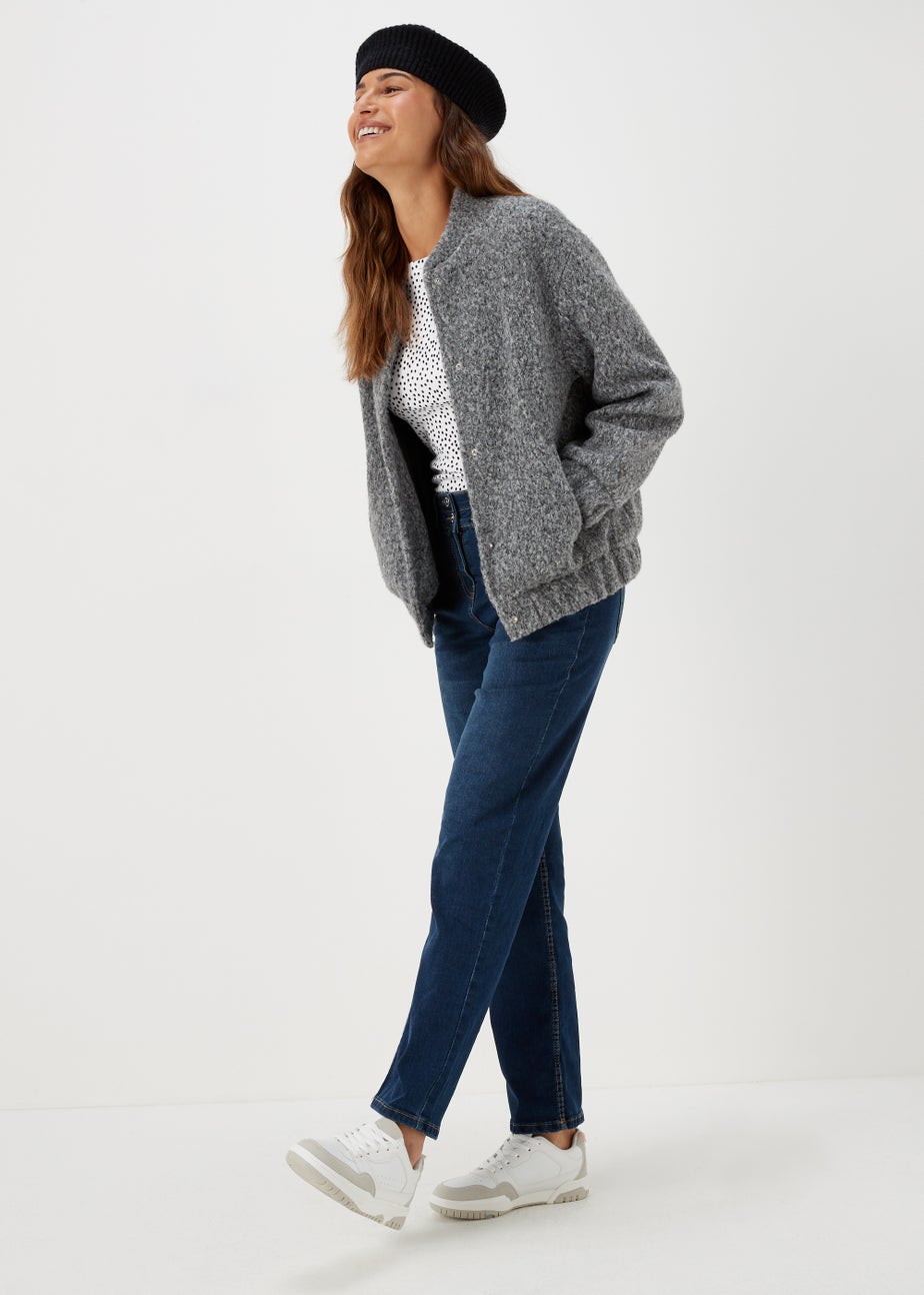 White Spot Print Long Sleeve T-Shirt