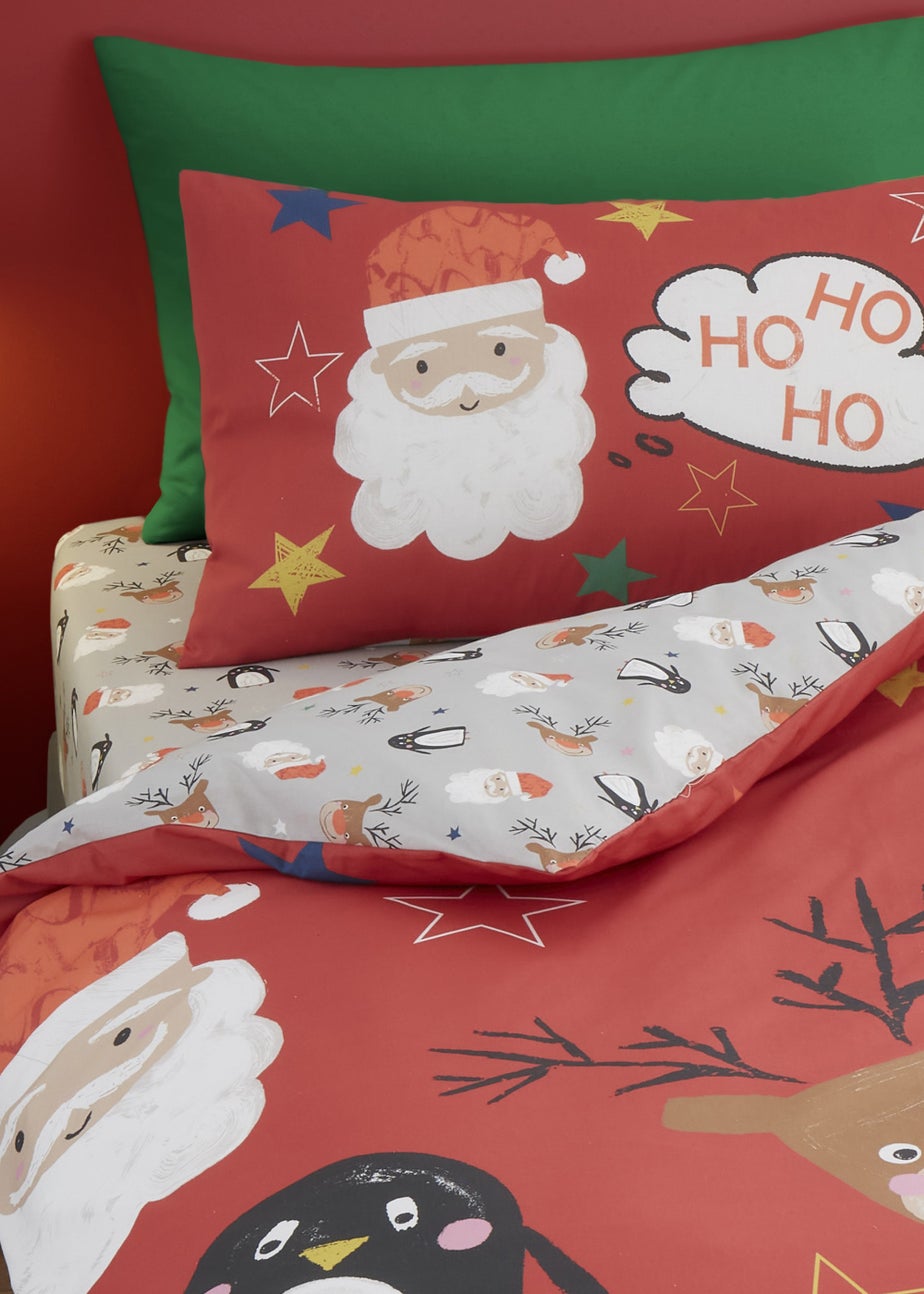 Bedlam Christmas Ho Ho Ho Duvet Cover Set
