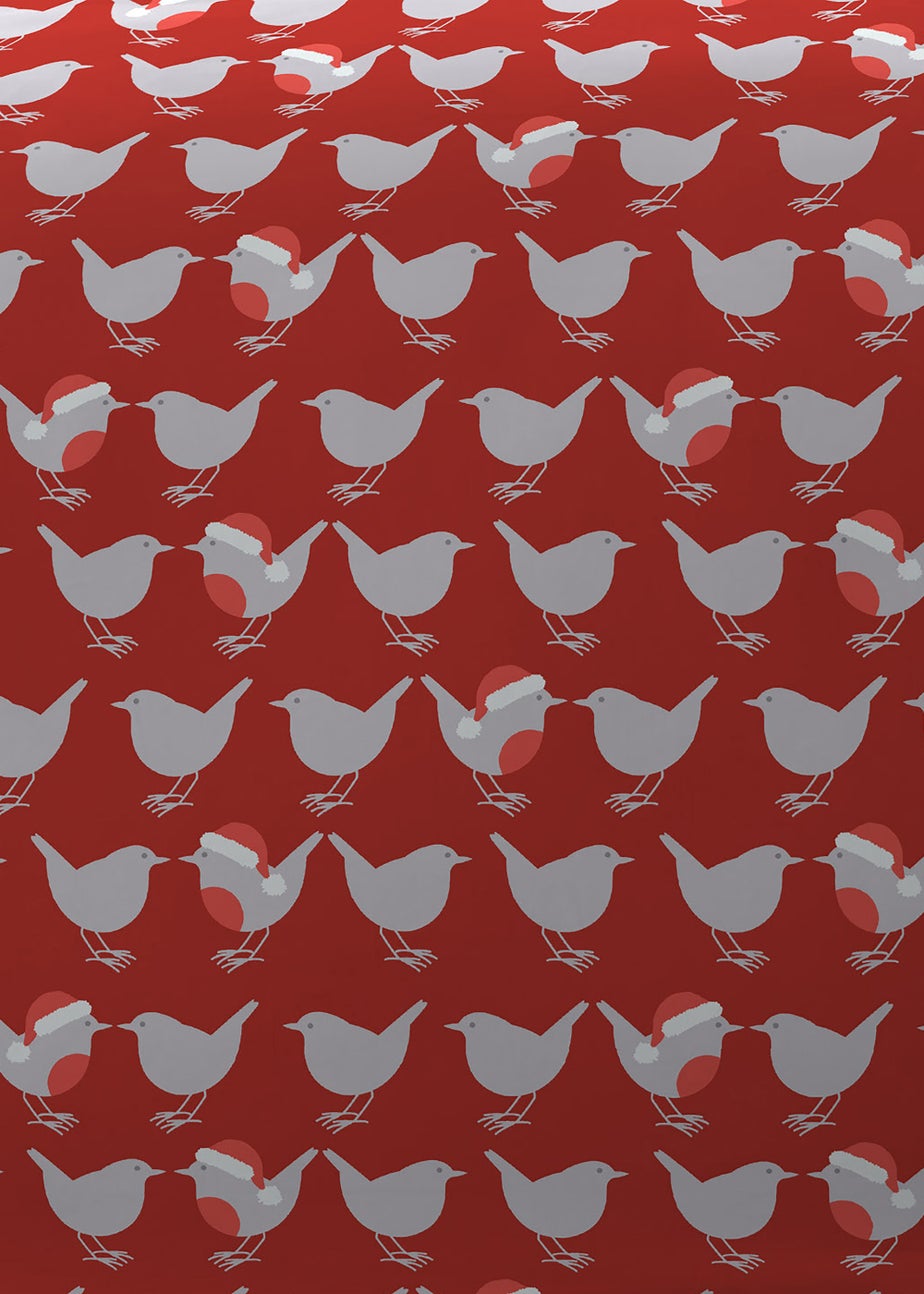 Fusion Christmas Geo Robin Duvet Cover Set