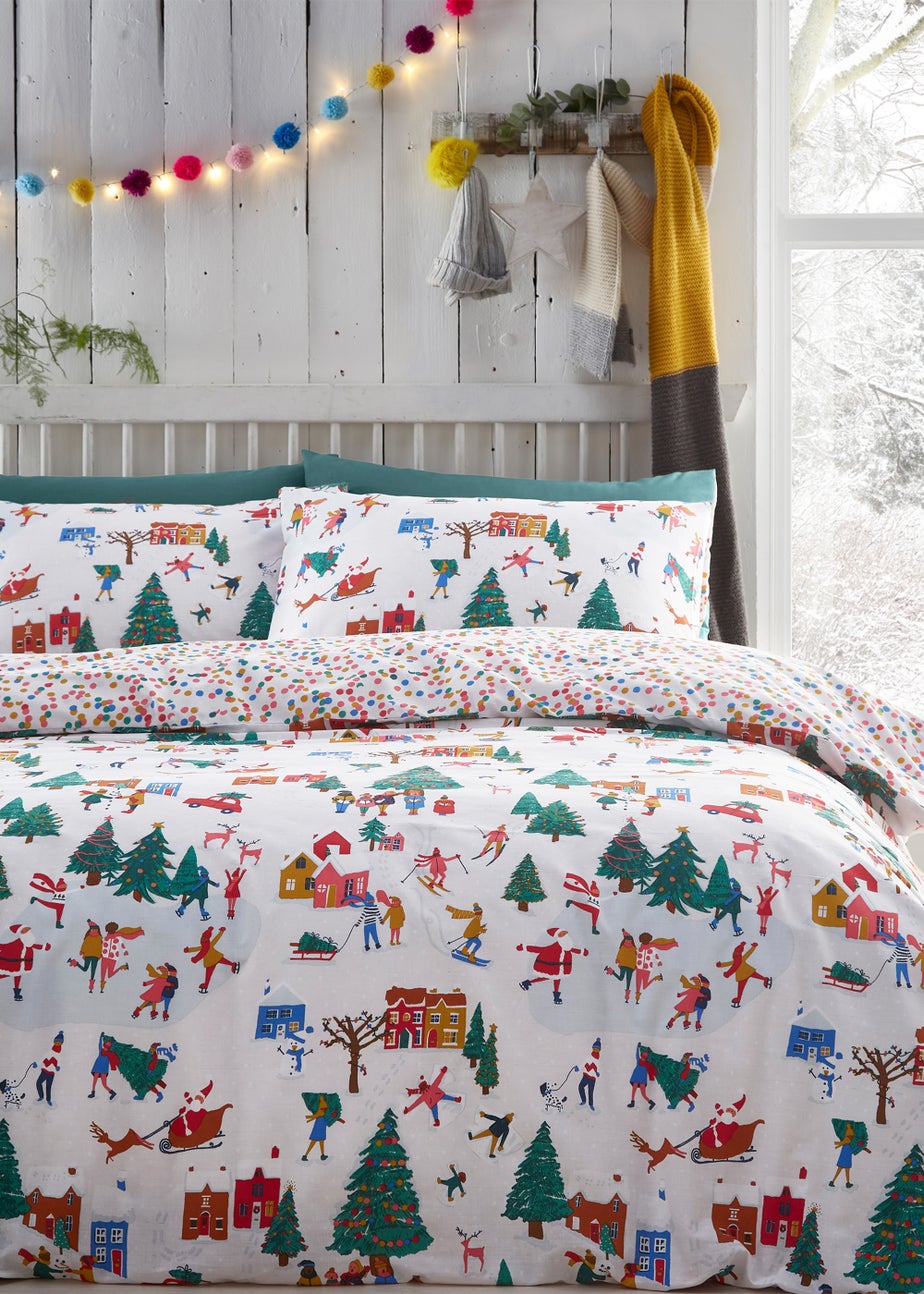 furn. Christmas Together Festive Reversible Duvet Cover Set
