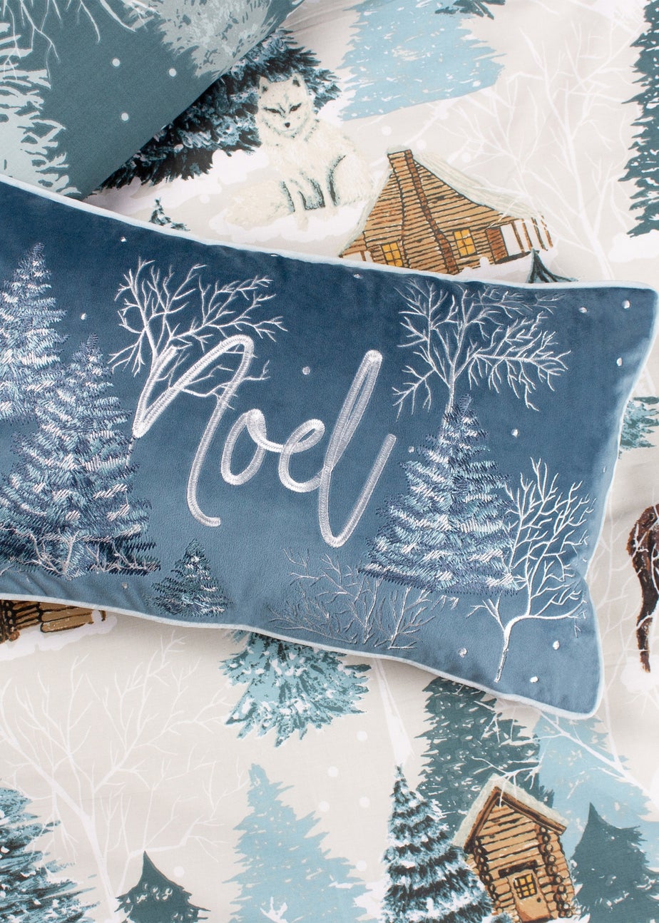 furn. Arcticus Noel Embroidered Filled Cushion (30cm x 50cm x 8cm)