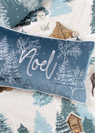 furn. Arcticus Noel Embroidered Filled Cushion (30cm x 50cm x 8cm)