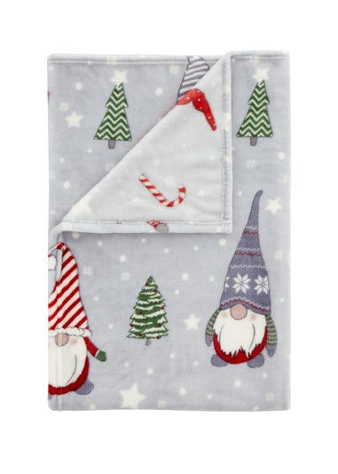 Catherine Lansfield Christmas Gonk Fleece Cosy Blanket Throw