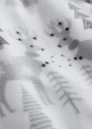 Catherine Lansfield Cosy Winter Woodland Fleece Duvet Cover Set