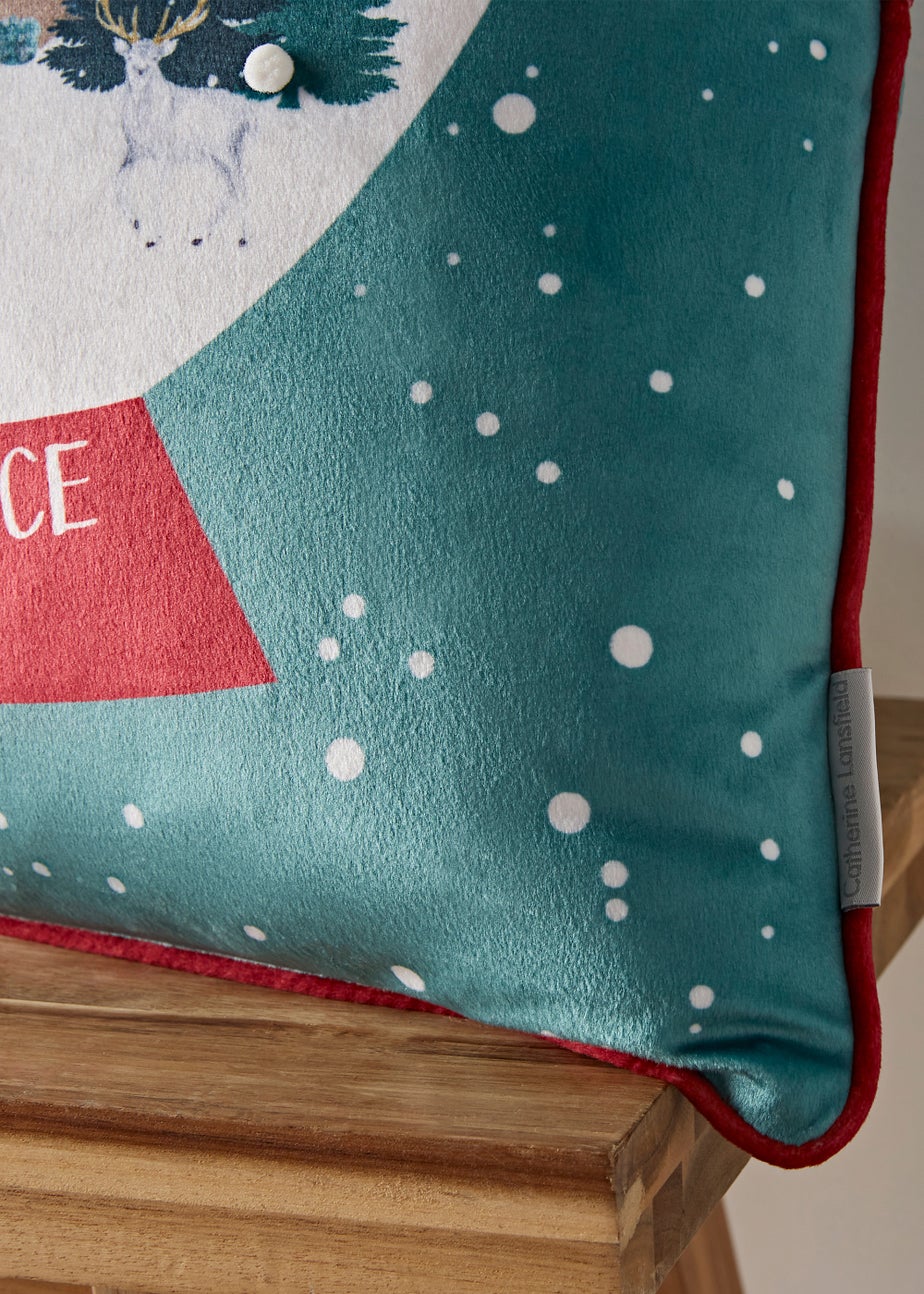 Catherine Lansfield Snow Place Like Home Soft Touch Cushion (45x45cm)