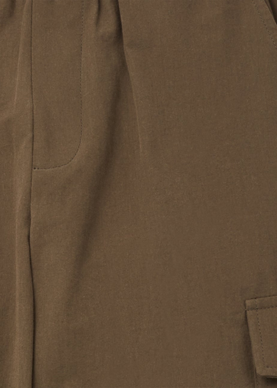 Girls Khaki Parachute Cargo Joggers (4-15yrs)