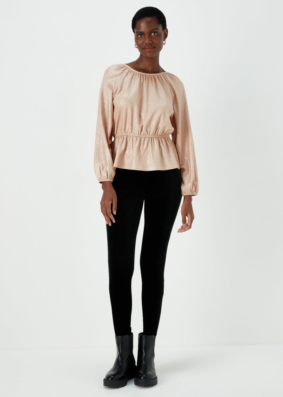 Cream Long Sleeve Volume Top
