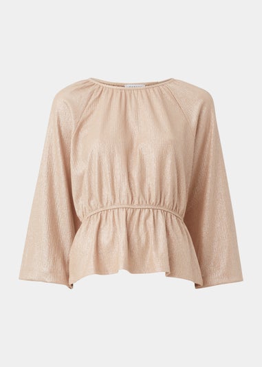 Cream Long Sleeve Volume Top