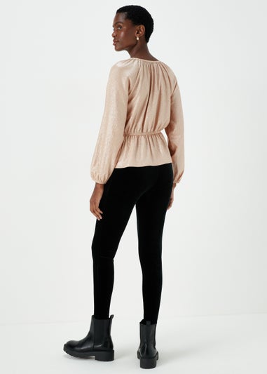 Cream Long Sleeve Volume Top