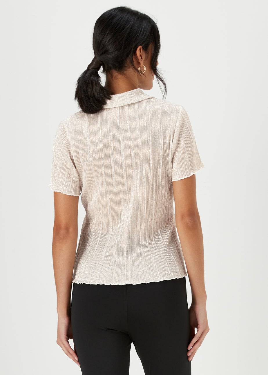Cream Metallic Shirt