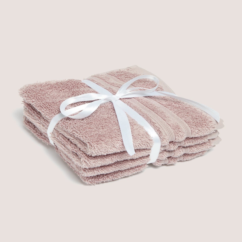 Lilac 100% Egyptian Cotton Face Cloth Bundle