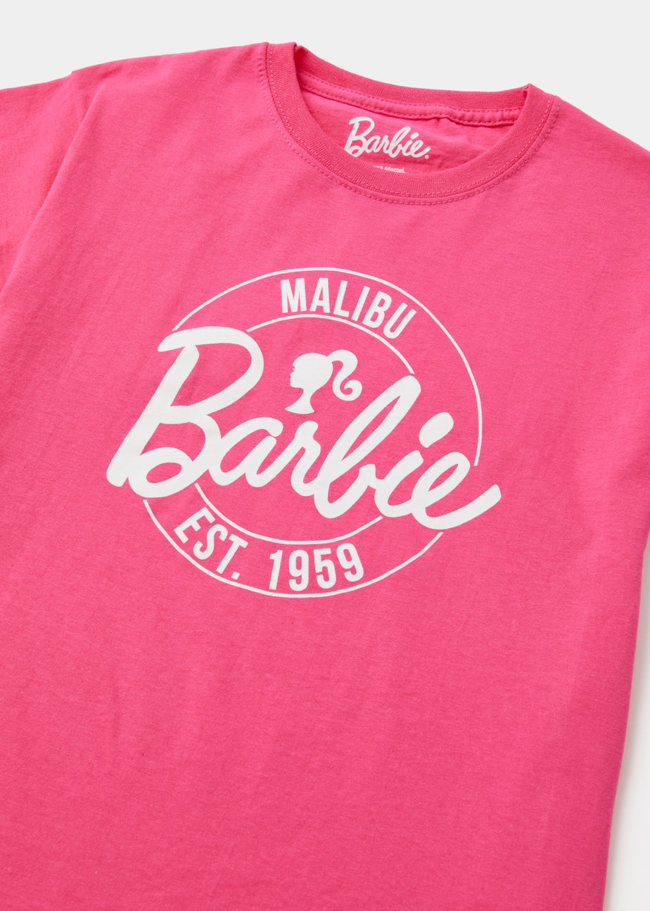 Girls Pink Barbie Malibu T-Shirt (3-15yrs)