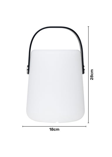 BHS Indus LED IP54 Rechargeable Table Lamp White (28cm x 18cm)